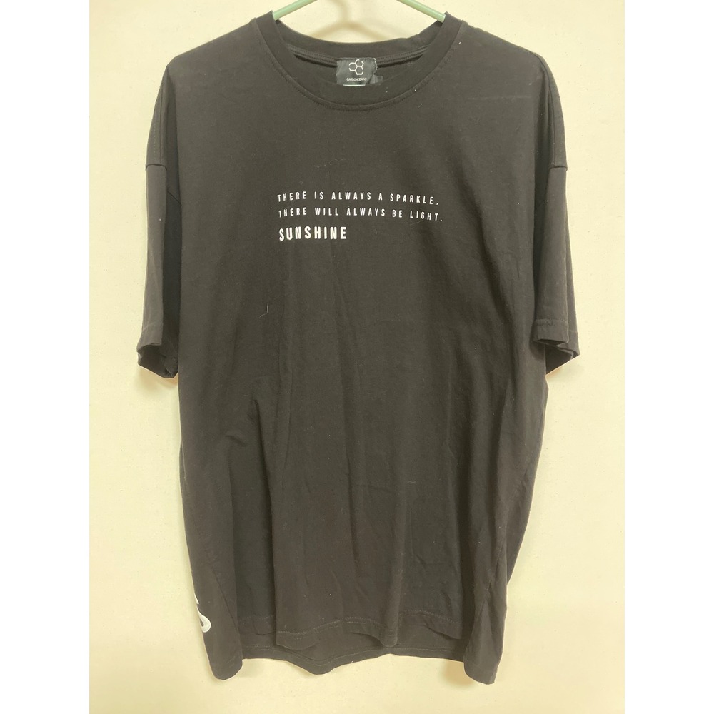 Carbon Jeans Mens Black Graphic Sunshine Quote T-Shirt Size M RN163864